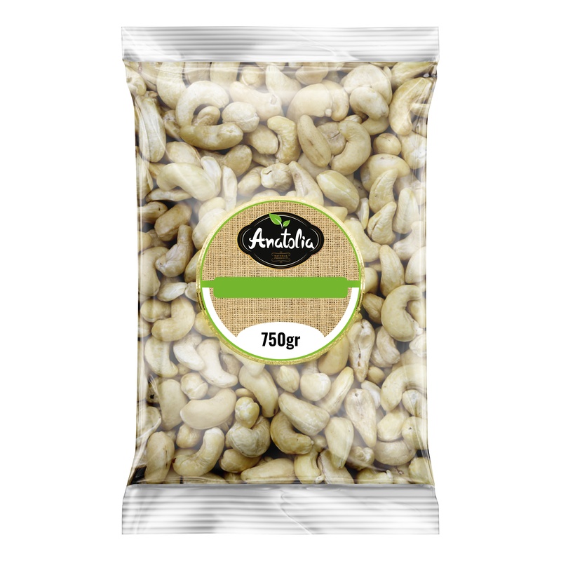 Anatolia Cashewnötter Naturel 750 gr Stk i Låda 12