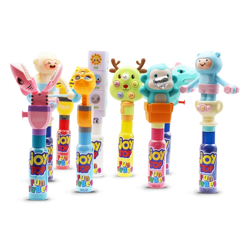 JOYTOP FUN TUBES LOLLIPOP WITH TOYS 11g x 12 x 6