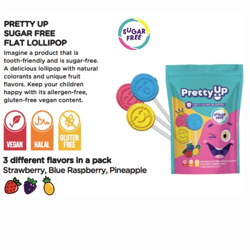 Pretty Up Sugar Free Flat Lollipop