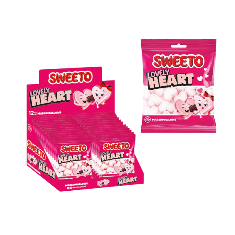 Sweeto Marshmallow Lovely Heart 60 Gr