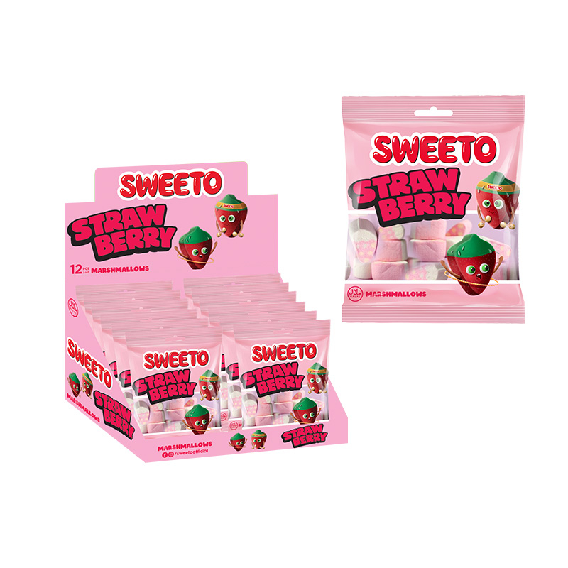 Sweeto Marshmallow Strawberry 60 Gr