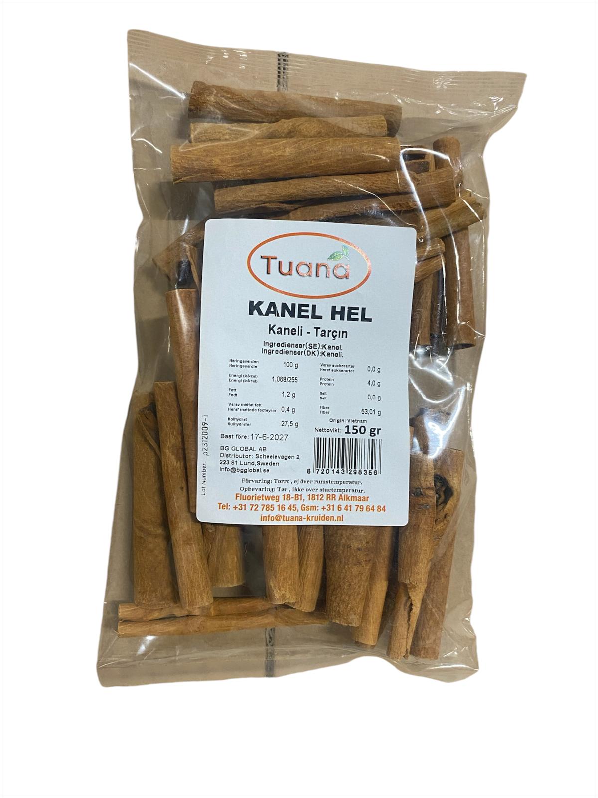 Tuana Kanel Hel 150 gr *15 stk