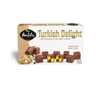 Anatolia Cikolatali Fistikli Lokum 300 Gr