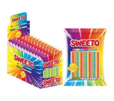 Sweeto Multicolor Sticks Sour Wild Fruit 