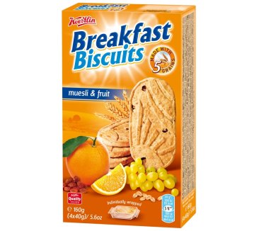 Koestlin Breakfast Biscuits - Muesli & Fruit 160 Gr