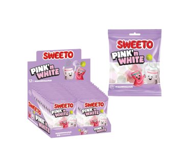 Sweeto Marshmallow Pink and White 60 Gr