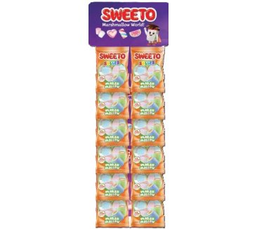 Sweeto Marshmallow Roller 60 gr H.Stand (8stk*6 cartl)