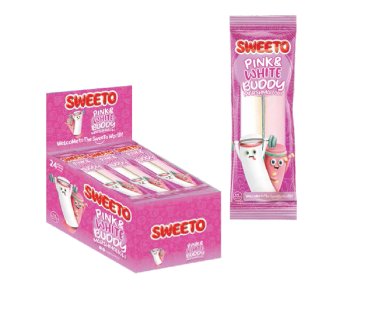 Sweeto Pink&White Buddy Marshmallow 23 Gr